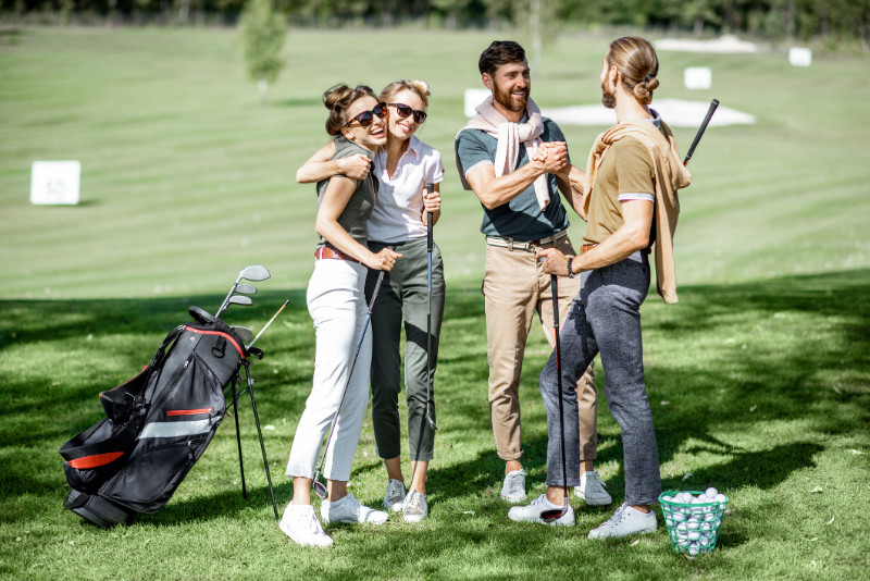 Group of golfers